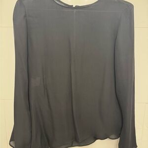 Emporio Armani Gray Blouse with Long Sleeves
